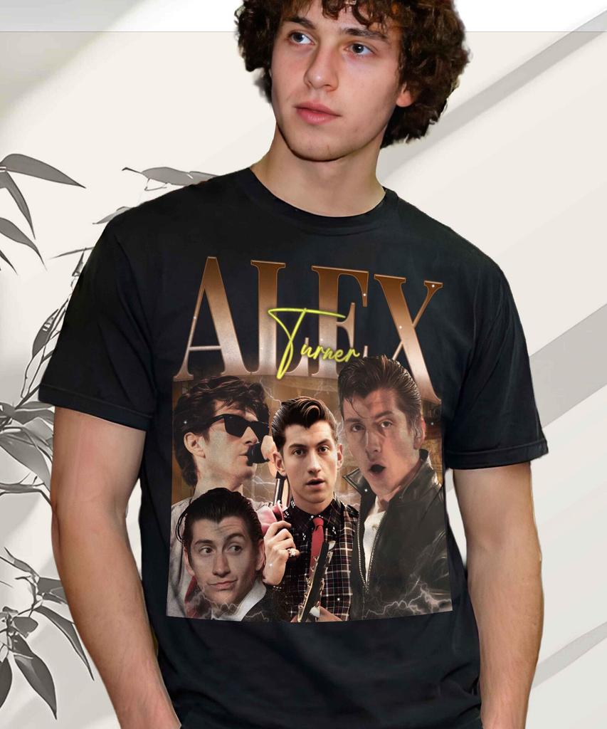 Alex Turner 90s Retro Graphic Tee, Vintage Band T-Shirt and kids tshirt Concert Apparel