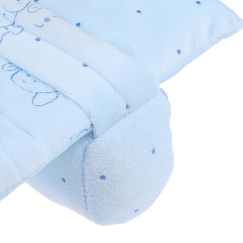Infant Cotton Soft Pillow Prevent Flat Head Anti Roll Cushion Sleeping Support