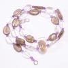 Natural Smoky Quartz Crystal Amethyst Gemstone Beads Necklace 3-17 Mm 18" UB7950 UB-7950