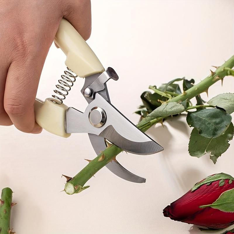 Садовые ножницы из нержавеющей стали, для ремонта веток, сбора цветов, фруктов, садовых растений, многоцелевые, экономящие труд, удобные, с прямой головкой, локоть