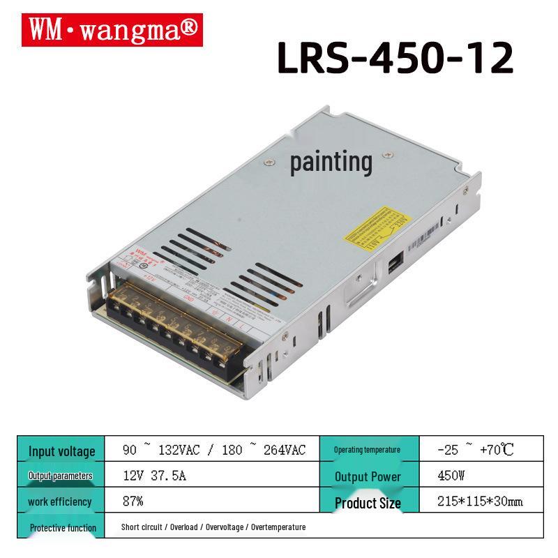 35W-450W Single Output Switching Power Supply: 5V/12V/15V/24V/36V/48V for 3D Printers