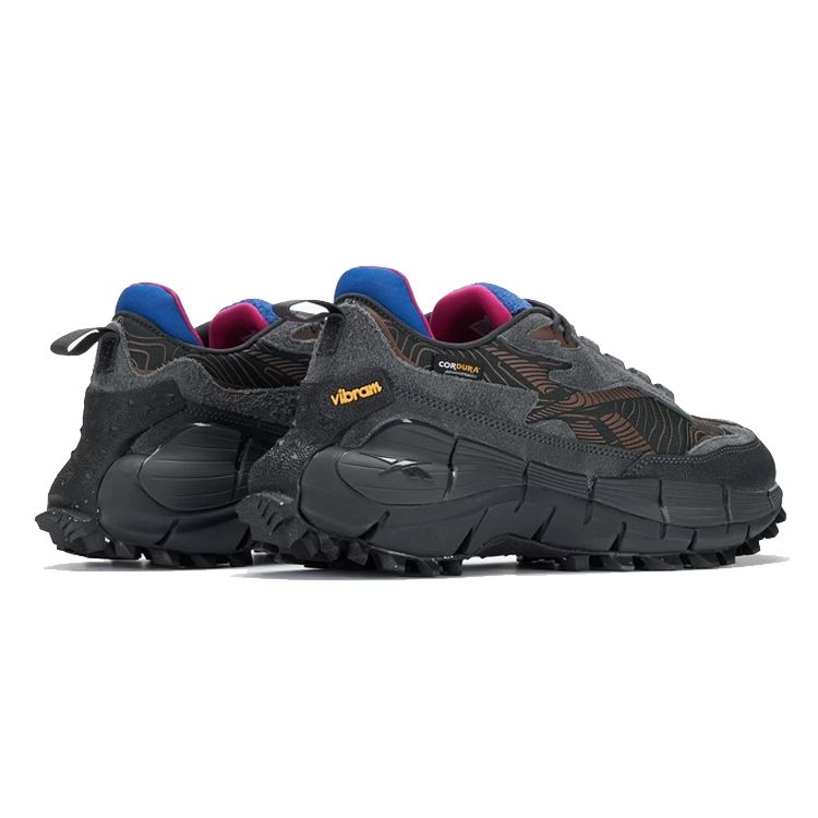 Reebok Zig Kinetica 2.5 Edge Pure Grey Collegiate Brown Кроссовки унисекс Pure-Grey-8 Collegiate-Brown-F23 Vector-Blue 100033180