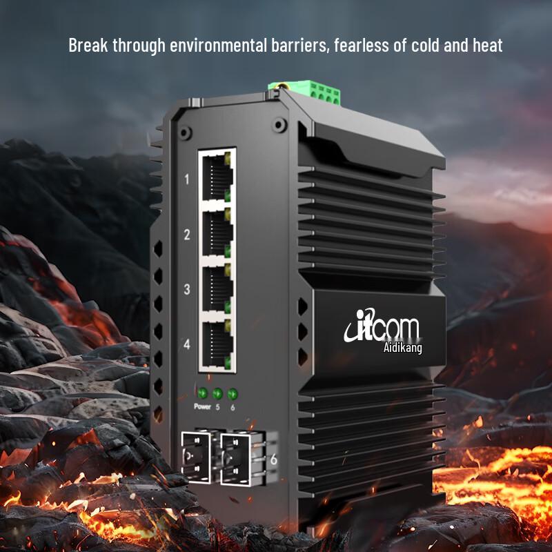 Промышленный гигабитный оптоволоконный Ethernet-коммутатор itcom