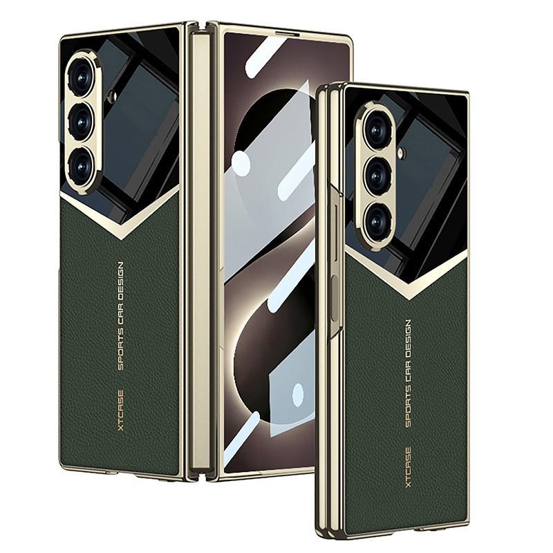 Защитный чехол для Galaxy Z Fold8 Ultra, гальванизированный чехол из ПУ-кожи, ударопрочный, с магнитным защелкиванием, для повседневного использования