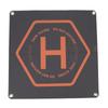 Drone Landing Pad Double Color Safety Warning Slogan Design 50cm Square Waterproof Drone Parking Apron Pad