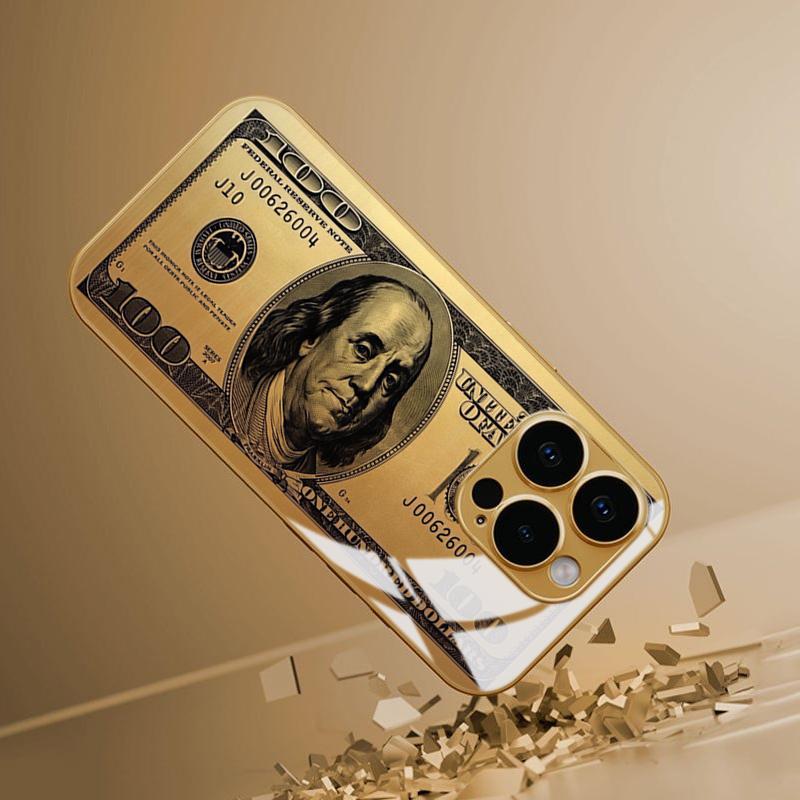Чехол для телефона из закаленного стекла с изображением банкнот USD 'Богатство' Для iPhone 18 17 Pro Max 13 12 11 Pro 16 15 14 Plus 16E 17Air Защитная крышка