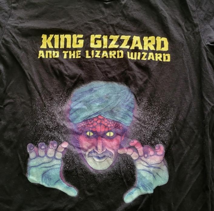 Новая черная футболка King Gizzard & the Lizard Wizard Хлопковая Унисекс футболка Полный размер