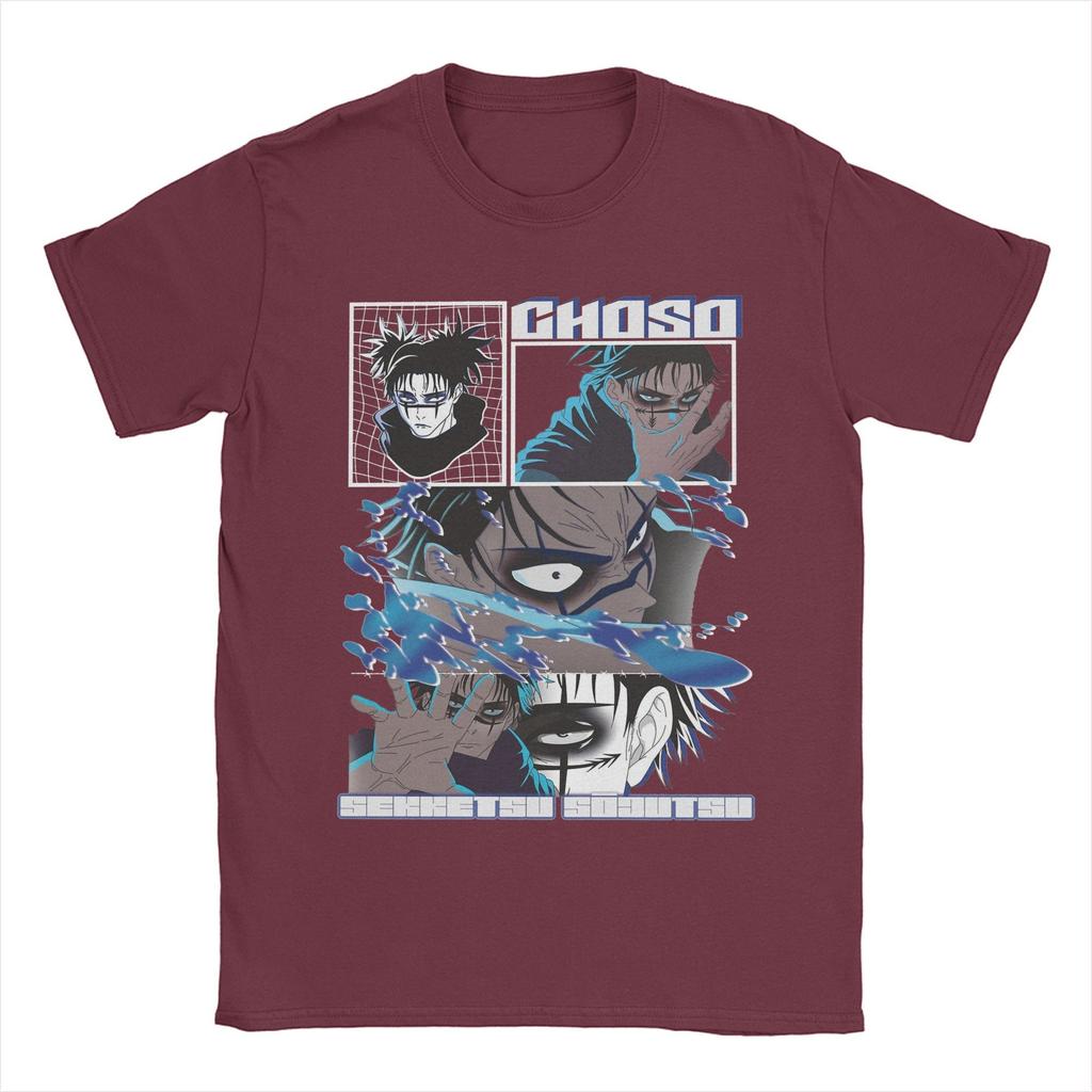 Футболка Choso JJK Anime для мужчин, новинка, 100% хлопок, футболки с круглым вырезом и коротким рукавом, идея для подарка, одежда
