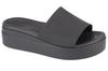 Brooklyn Platform Slide, Womens Black Slides