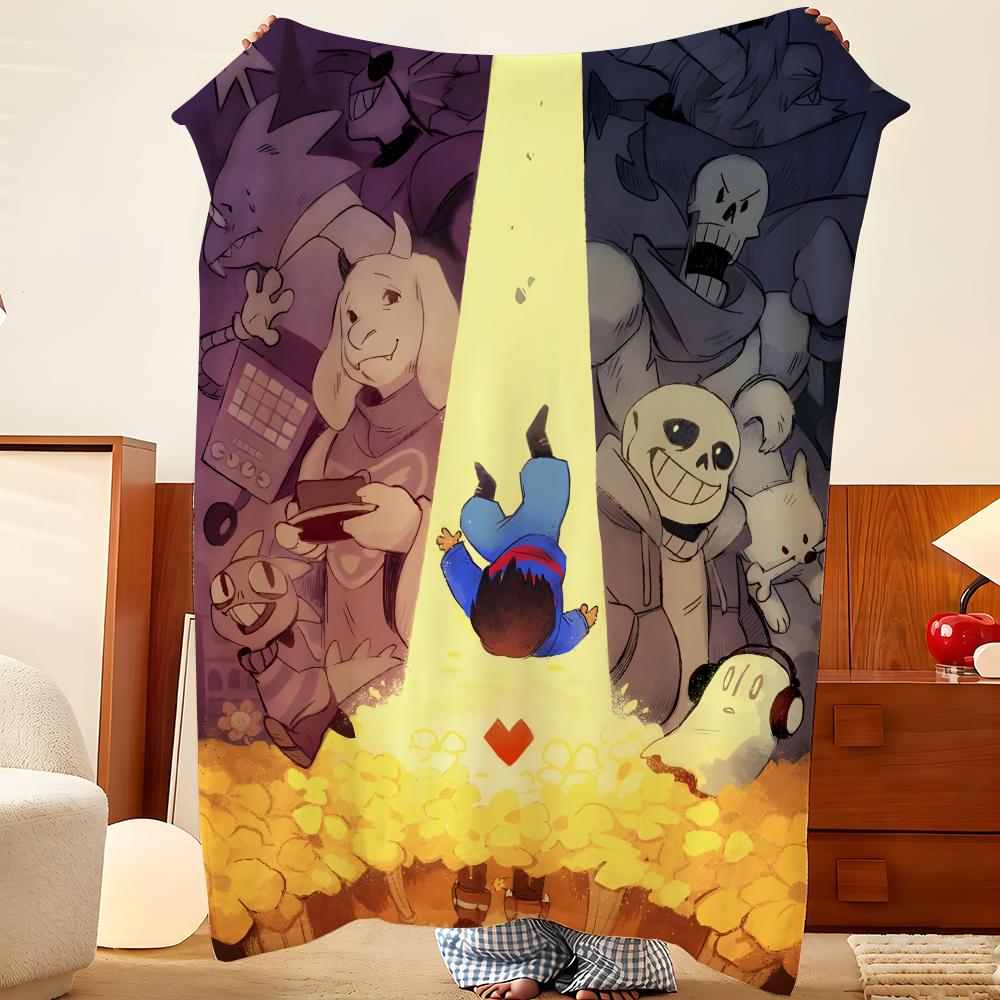 Игровое одеяло-плед U-Undertale, легкое, уютное, прочное, моющееся, милое, классное