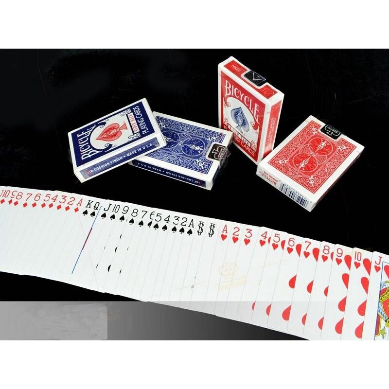 2 Packs Bicycle Rider Back Playing Cards Red & Blue Deck 808 Sealed Card Games Magic Tricks Props