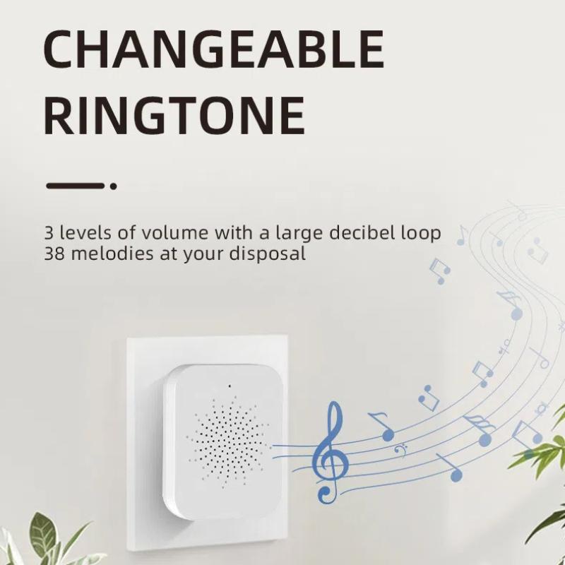 Solar Powered Rainproof WiFi Video Door Bell, Digital Peephole Design, Waterproof Night Vision Smart Intercom Security Camera
