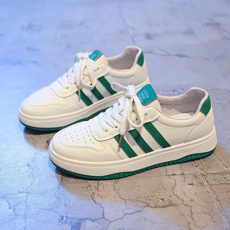 Little White Shoes Women's 2025 Spring and Summer New Net Shoes Versatile Breathable Mesh Flat Baseplate Shoes Foreign Casual Women's Shoes