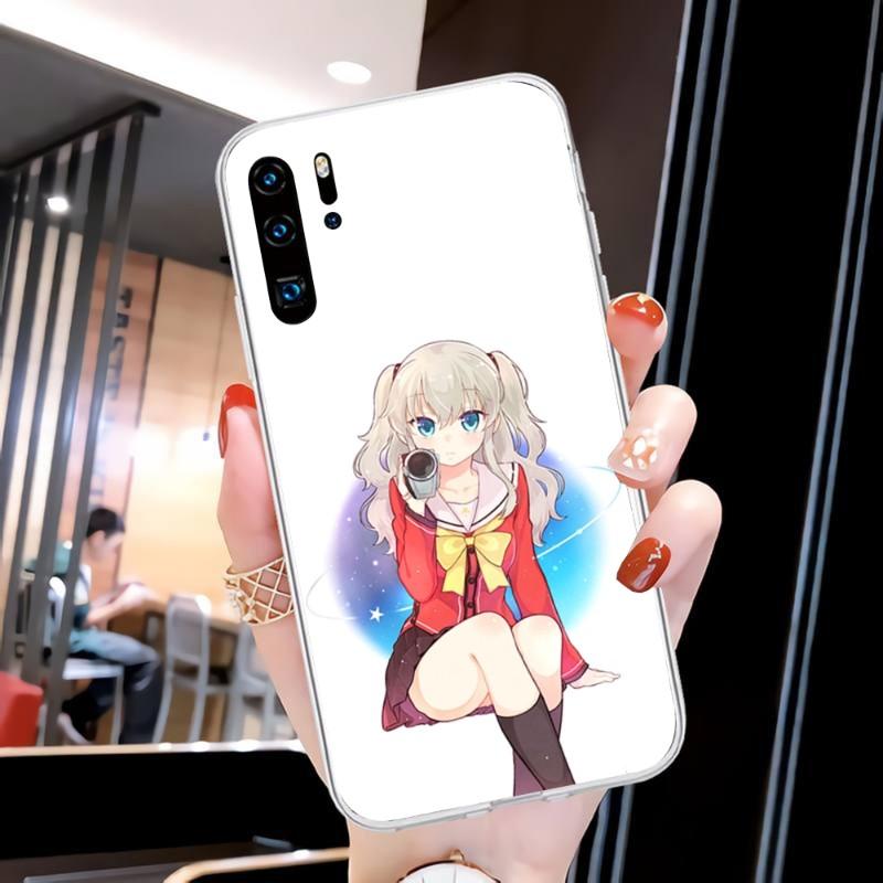 Милый чехол для телефона Girl Charlotte для Huawei P50 P40 P30 Pro Mate 40 30 Pro Nova 8 8i Y7P Honor Прозрачный чехол для телефона