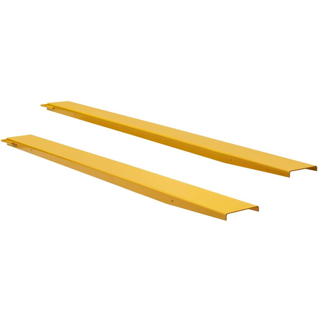 Pallet Fork Extensions, 96" Length 4.5" Width, Heavy Duty Carbon Steel Fork Extensions for Forklifts, 1 Pair Forklift Extensions, Industrial Forklift