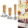 1pcs Dough Cutter with Wooden Handle for Ravioli, Pasta, Dumplings Lasagna, Cutter Mould and Embossing Stamps
