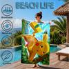 Cute Pika Adventure Beach Towel, Microfiber Beach Towel, Perfect For Pool, Beach, Travel, Home Decor Beach Party Fan gifts