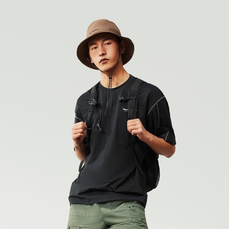 Футболка с коротким рукавом и круглым вырезом Li Ning CF, мужские футболки ATSU609-3