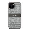 Etui Dkny Leather Mono Stripe & Metal Logo Na Iphone 15 / 14 / 13 - Beżowe