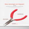 3pcs Red Mini Pliers Set Plastic Wire Stripping Pliers Portable Cutter Wire Pliers  Worker