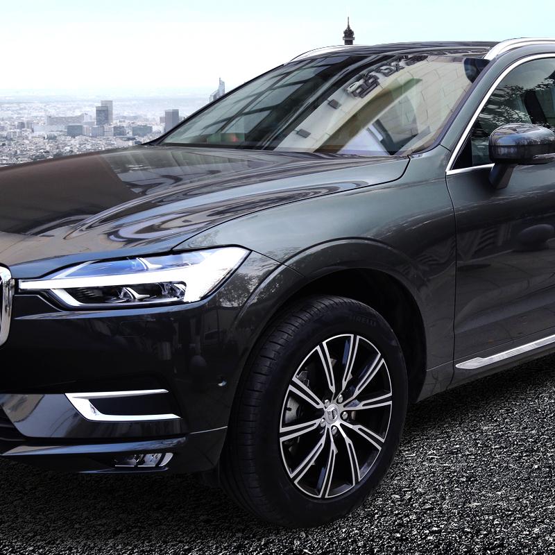 Car Exterior Accessories 2pcs ABS Chrome Front Fog Light Lamp Cover Trim Decoration Fit For Volvo XC60 2018