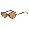 Retro Sstyle Small Oval Sunglasses Women New Sexy Leopard Black Sun Glasses Female Vintage Lady Shades Eyewear
