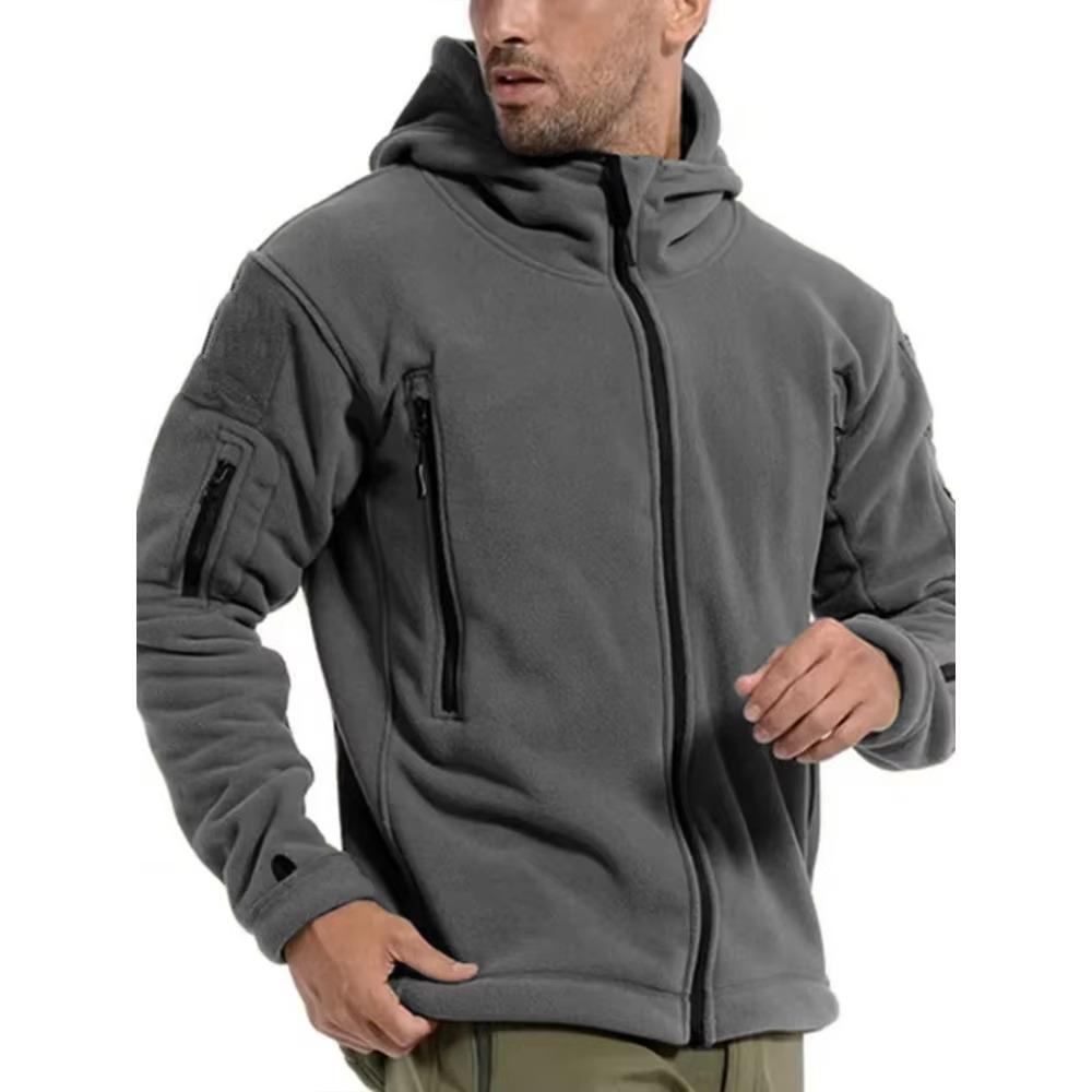 Мужская тактическая куртка Polar Fleece Осень-Зима 7 Многоцелевые Большие Карманы Куртки-бомберы Пальто для активного отдыха для мужчин