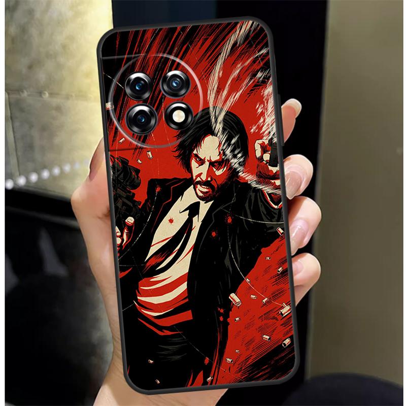 Чехол John Wick для OnePlus 13 13R 12 12R 11 10 Pro 8T 10T OnePlus Nord 4 CE 2 3 Lite N10 N20 N30