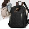 Lingge Embroidery Backpack Women's Backpack Large Capacity Water-repellent Travel Backpack