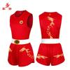 Unisex Martial Arts Training Suit Sanda Kickboxing Breathable Sports Uniform Men Women Red Blue Set