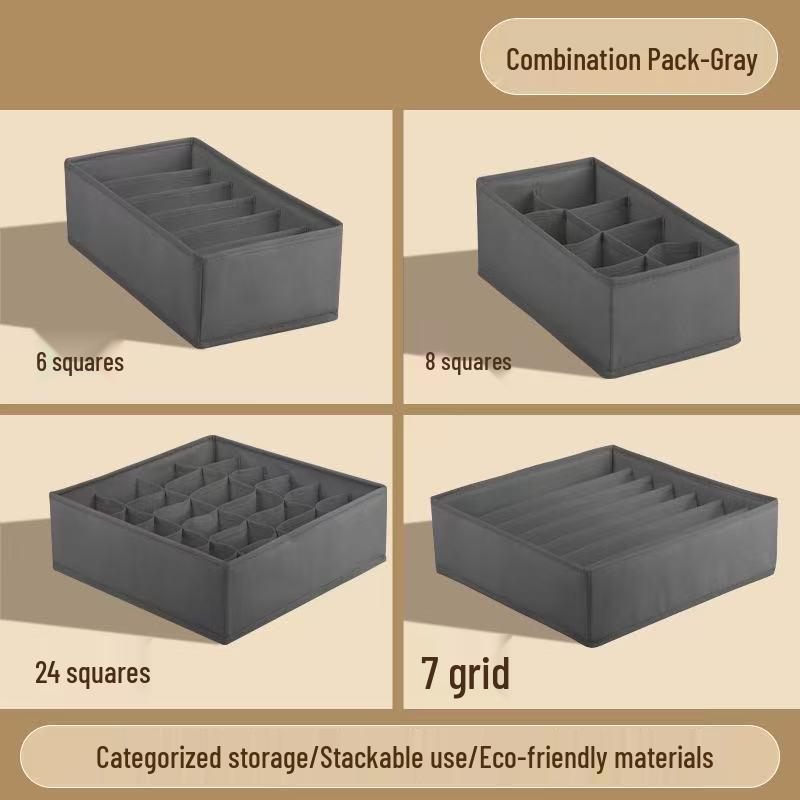 Складной ящик для хранения нижнего белья и носков с разделителями – Органайзер для ящика для бюстгальтеров и трусиков