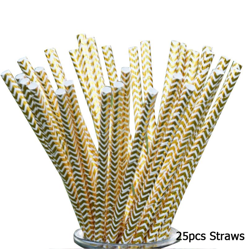 25 шт. розовых бумажных трубочек для питья, сувениров для украшения свадьбы, дня рождения, бумажных трубочек для питья, принадлежностей для дня рождения