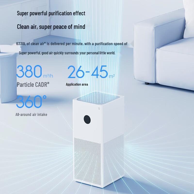 Очиститель воздуха Xiaomi Air Purifier 4 Lite для дома, китайская вилка (адаптер в комплекте)