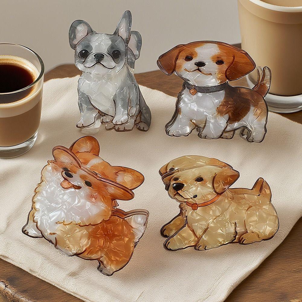 Printed Dog Cute Puppy Claw Clip Cartoon Shark Clip Cartoon Girls Hair Clip Gifts
