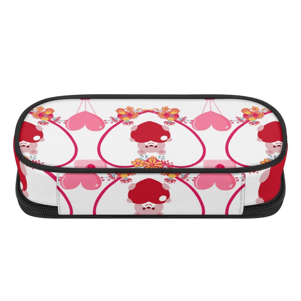 Pen Case High Capacity Easy Open Zipper Strong Polyester Fabric with Main Compartment Mesh Pocket and Pen Slots for Everyday Study