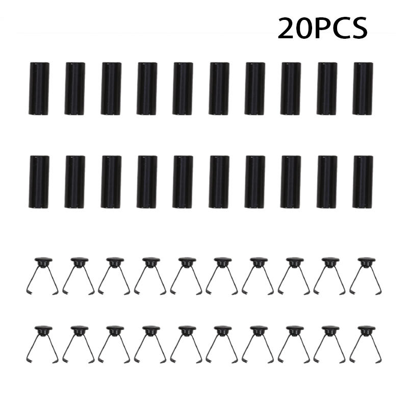 20 шт. Практичные наконечники для шнурков, шляпки, фиксаторы шнурков, многоцелевые сменные головки для шнурков для обуви, курток