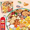 Детский кухонный игровой набор: Пароварка, Гамбургер, Пицца и Игрушки-симуляторы еды