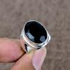 Black Spinel Genstone Handmade 925 Sterling Silver Jewelry Ring Size 8 KKG-528