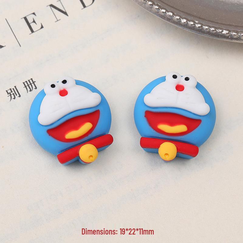 Мультяшные 3D Аксессуары из смолы Doraemon и Minnie для Чехлов Телефонов, Головных Уборов, Хранения и Декора Автомобиля
