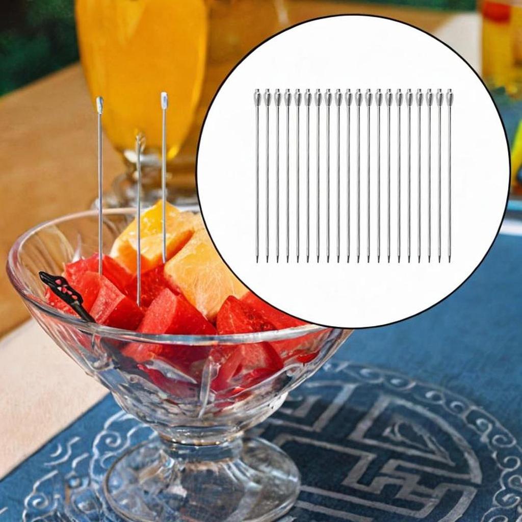 20 шт. фруктовые шпажки для коктейлей креативные палочки из нержавеющей стали для десерта