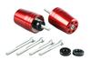 POSH FAITH Motorcycle Supplies Handlebar End Ultra Heavy Bar End for Genuine Handlebar M6 Type CB400SF Red Honda/Suzuki CB1300SF/SB Etc.