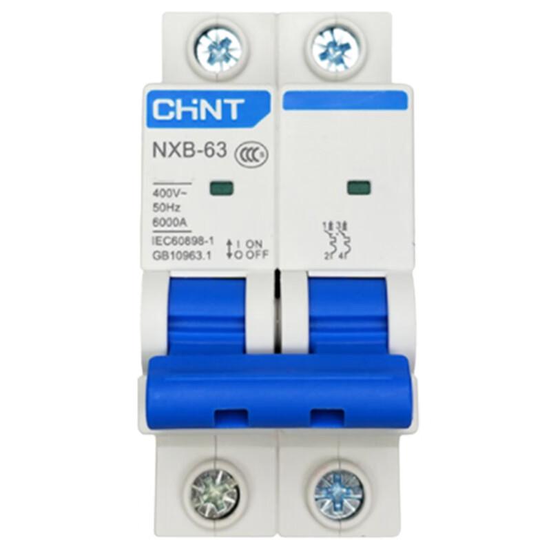 Автоматический выключатель CHNT NXB-63 40A, 2-полюсный, тип C