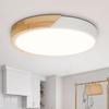 LED Surface Mount Ceiling Light Modern Ultra Thin Lighting Wood Lamp Fixture Living Room Home Decor Balcony Light Fixture