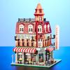 Creative Expert Sales Street Views Cafe Corner Bricks Modular House Model Building Blocks Birthday Gift