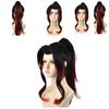 High-temperature Fiber Black Red Gradient Wig Perfect For Anime And Cosplay Fans