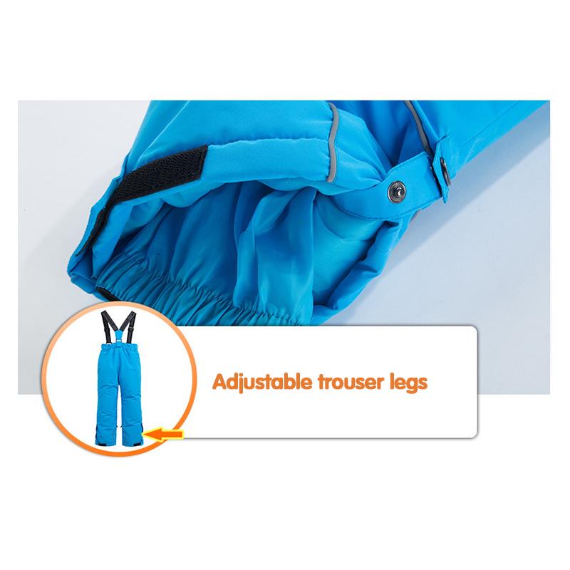 Зимние детские лыжные штаны, утепленные спортивные штаны на открытом воздухе, ветрозащитные водонепроницаемые теплые детские брюки