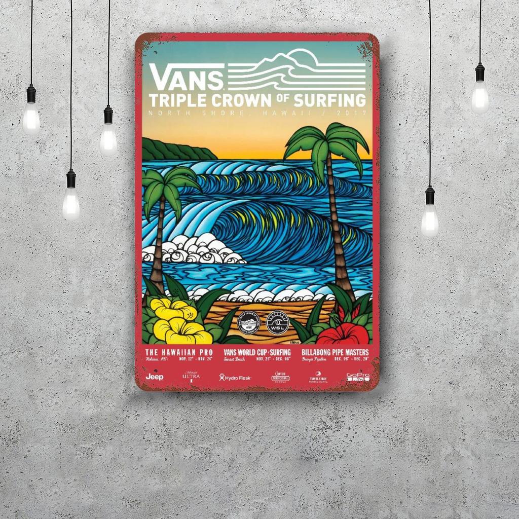 surf curse Vintage Metal Tin Signs Posters Decor Retro Metal Plaque Wall Art Decor for Garage Bar