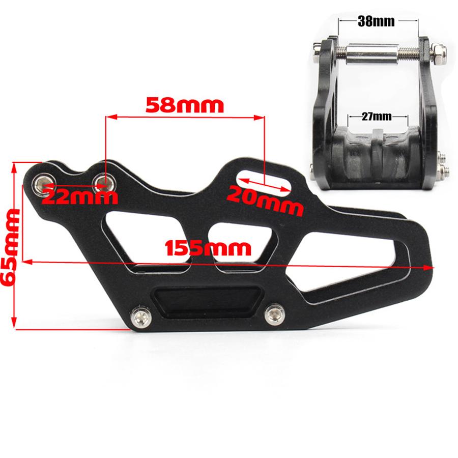 Cnc Motorcycle Chain Guard Guide Slider For Crf250R Crf450R Crf250X Black