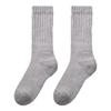 Gunze Fire Acedron Warm Wool Full Pile Warm Room Gray Socks, Moisture-Wicking, Heat-Generating, Blend, Knit, Deodorizing, Socks, AGY303, Men's,