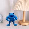 Yousheng 3D-печатная статуэтка лягушки-мускулиста PLA Стоящая фигурка лягушки Украшение для дома, офиса, рабочего стола Подарок для любителей фитнеса
